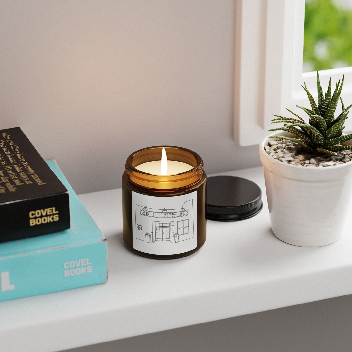 Cozy Home Scented Soy Candle, Relaxation Gift, Amber Jar Candle, Aromatherapy Decor, Unique Gifts for Her, Eco-Friendly Candle