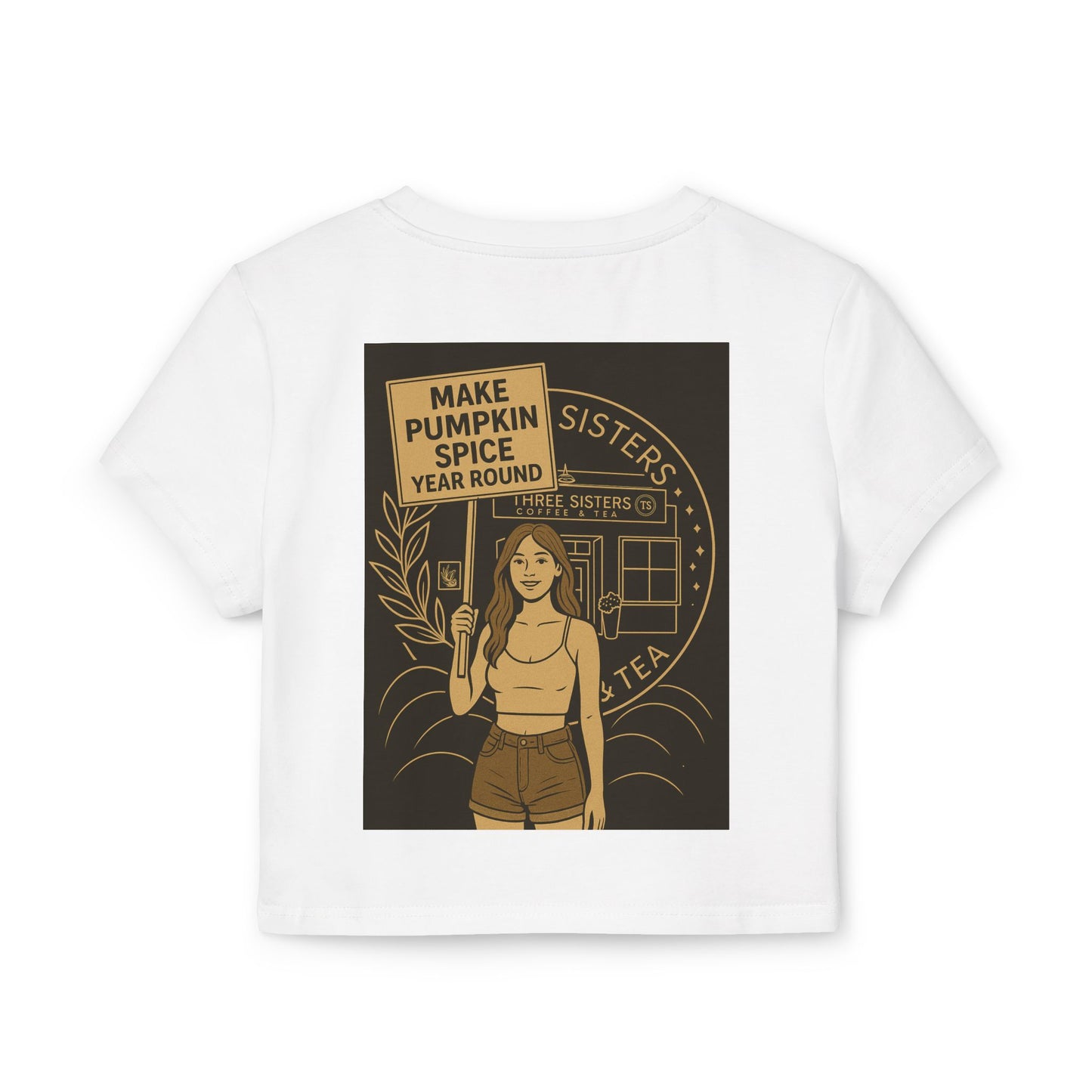 Pumpkin Spice Love Women's Baby Tee, Cute Graphic Top, Fall Fashion, Gift for Tea Lovers, Cozy Autumn Style
