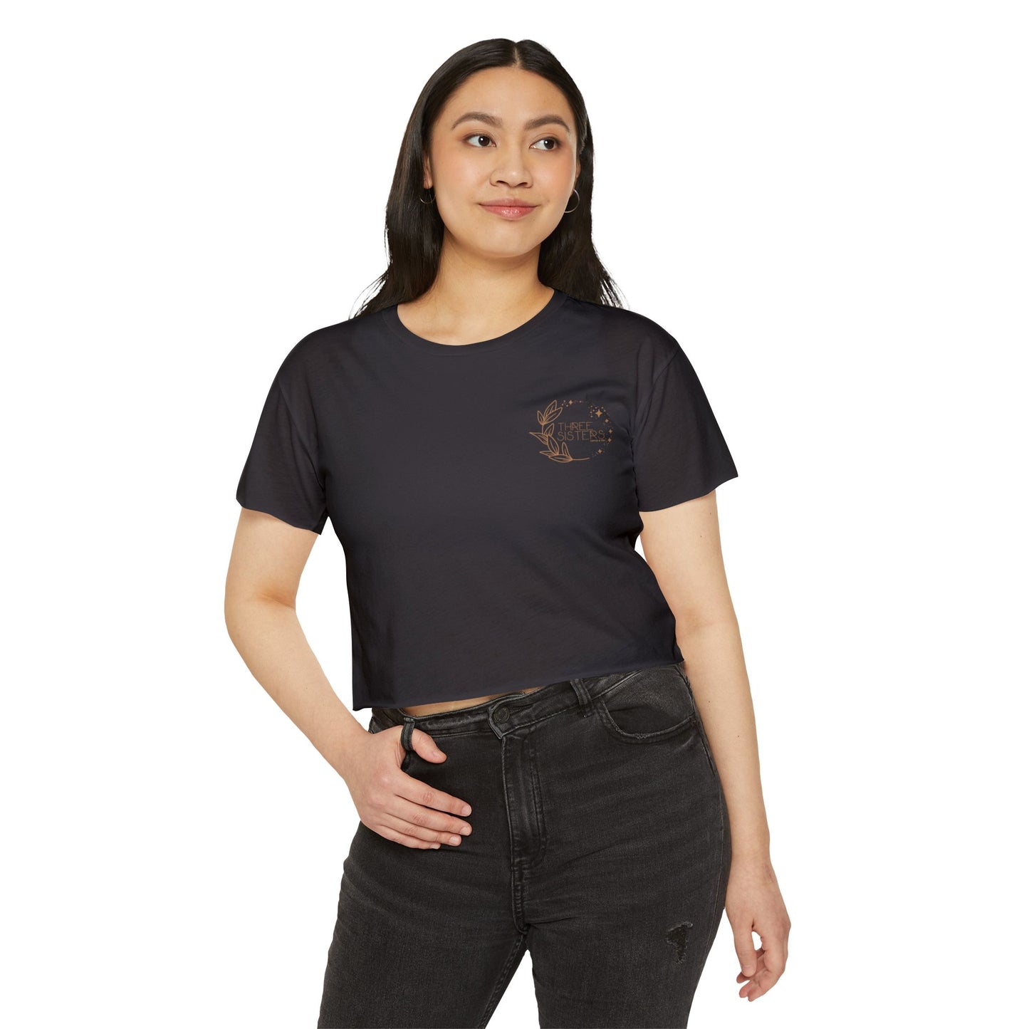 Women's Festival Crop Top with Pumpkin Spice Design, Bohemian Style Tee for Summer Events, Casual Wear, Gifts for Her, Fall Fashion