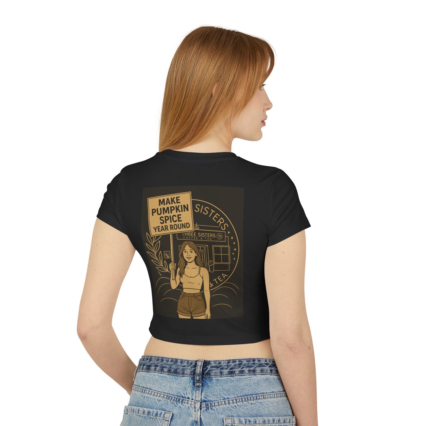 Pumpkin Spice Love Women's Baby Tee, Cute Graphic Top, Fall Fashion, Gift for Tea Lovers, Cozy Autumn Style