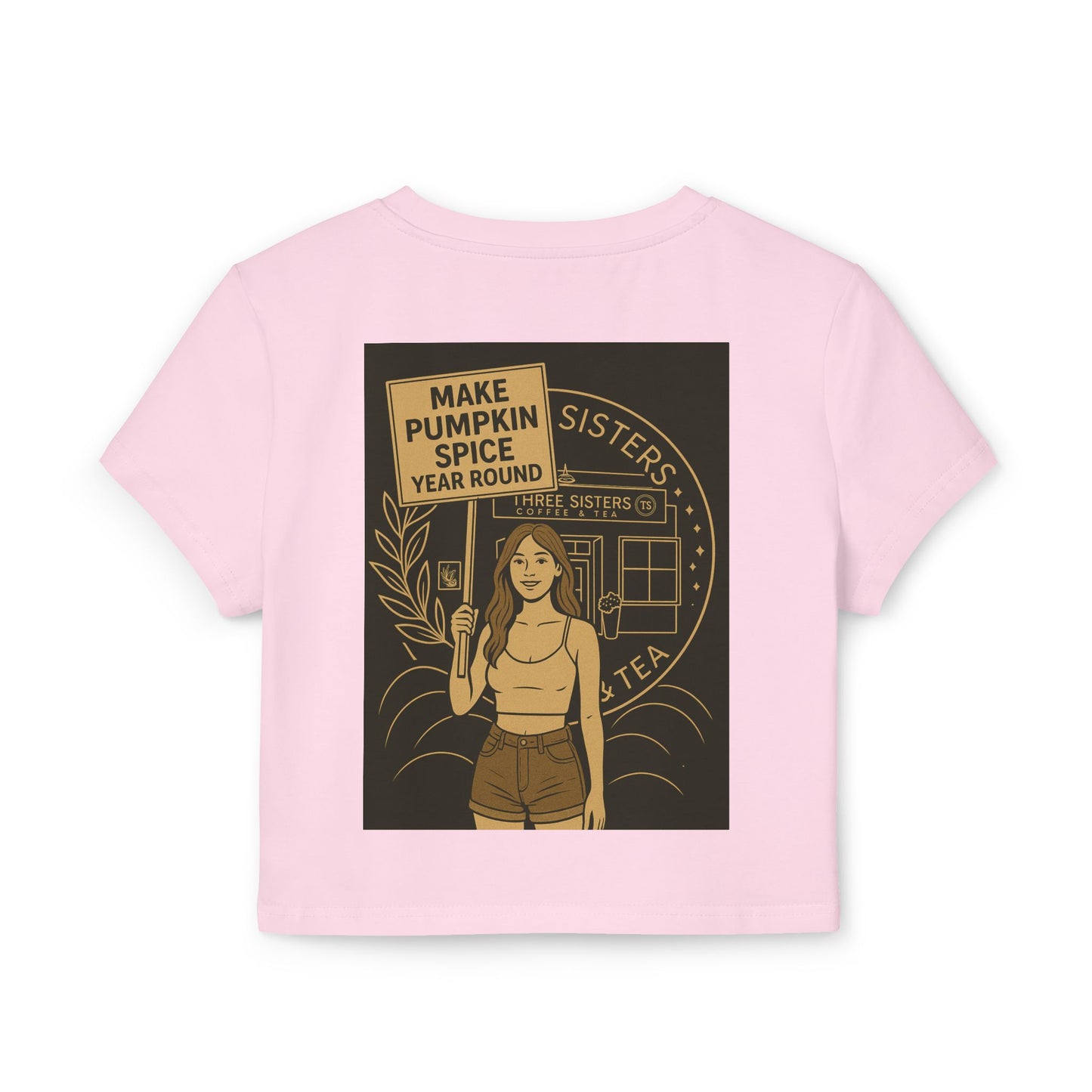 Pumpkin Spice Love Women's Baby Tee, Cute Graphic Top, Fall Fashion, Gift for Tea Lovers, Cozy Autumn Style