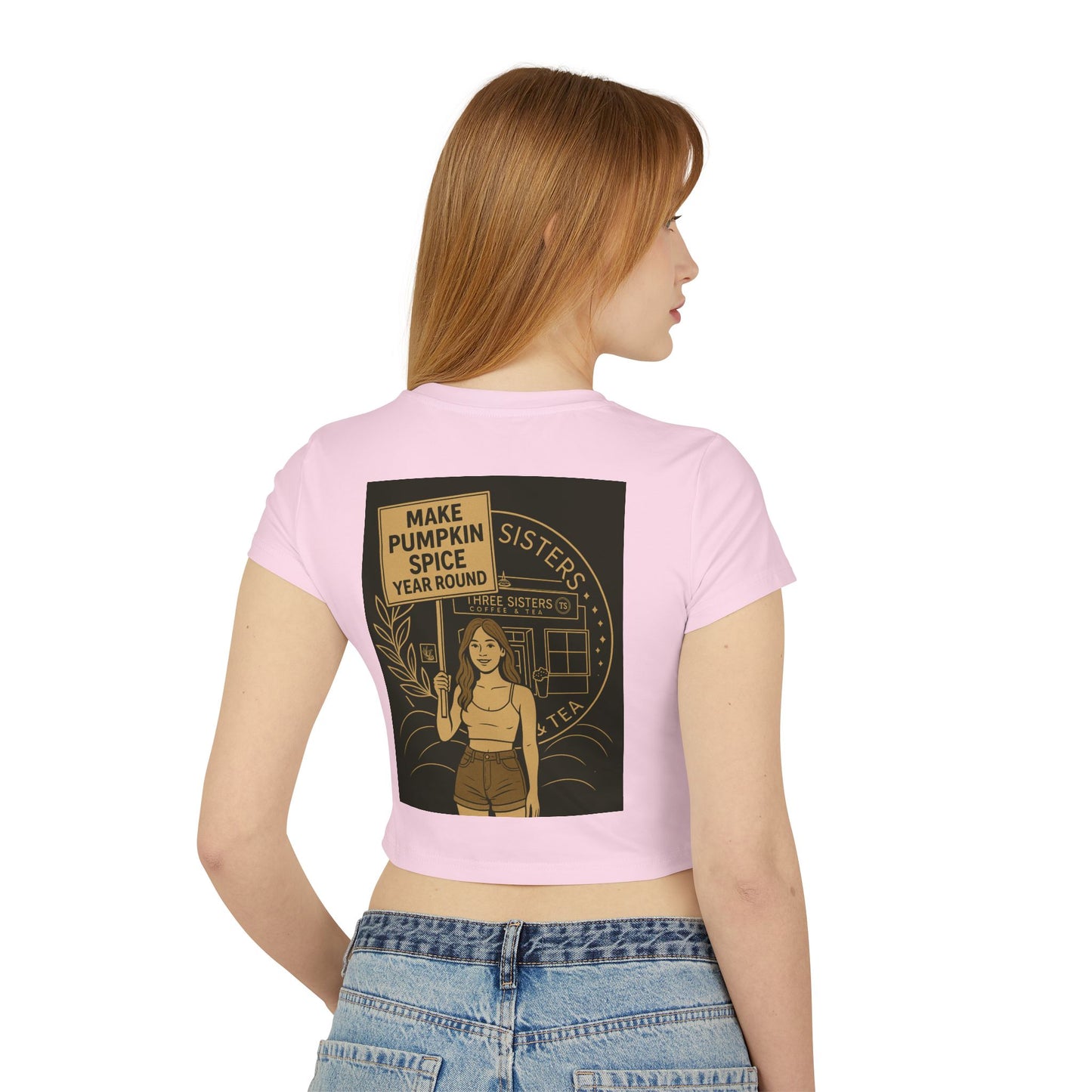 Pumpkin Spice Love Women's Baby Tee, Cute Graphic Top, Fall Fashion, Gift for Tea Lovers, Cozy Autumn Style