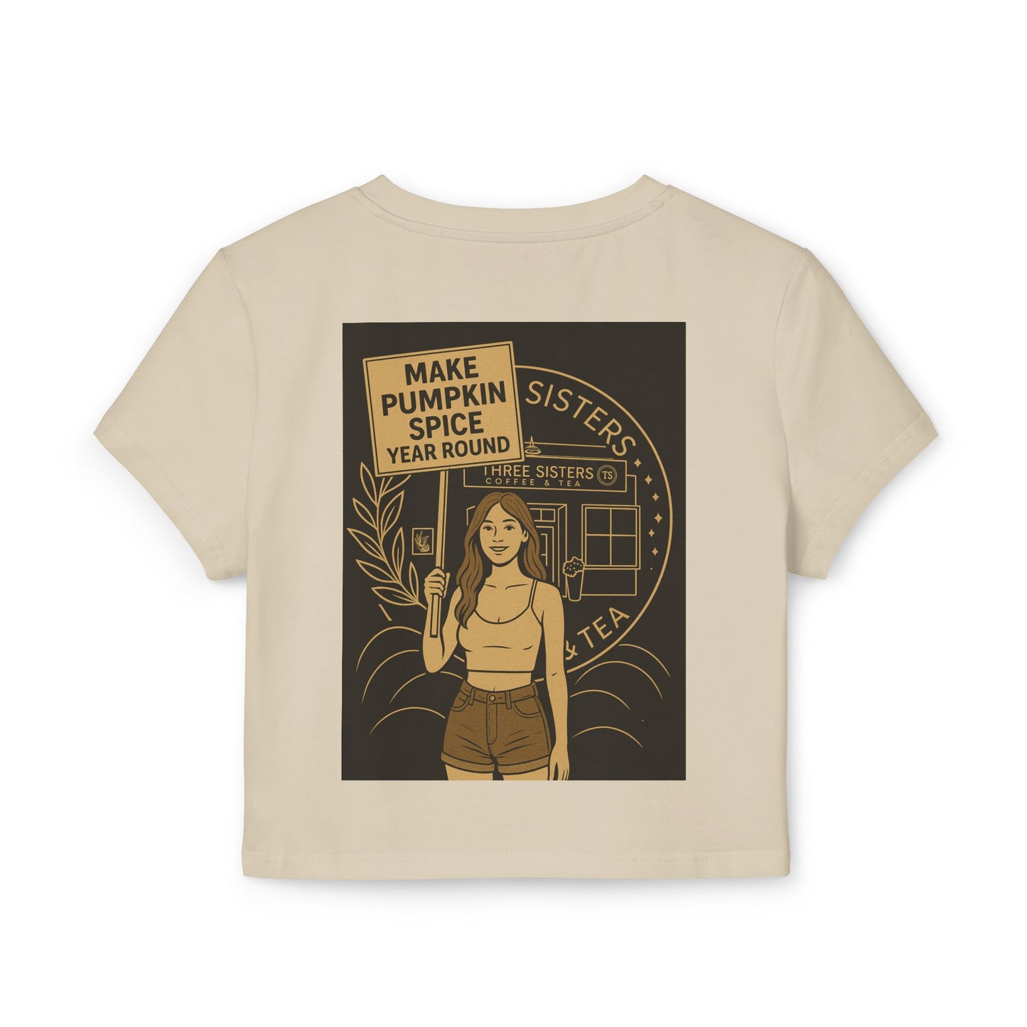 Pumpkin Spice Love Women's Baby Tee, Cute Graphic Top, Fall Fashion, Gift for Tea Lovers, Cozy Autumn Style