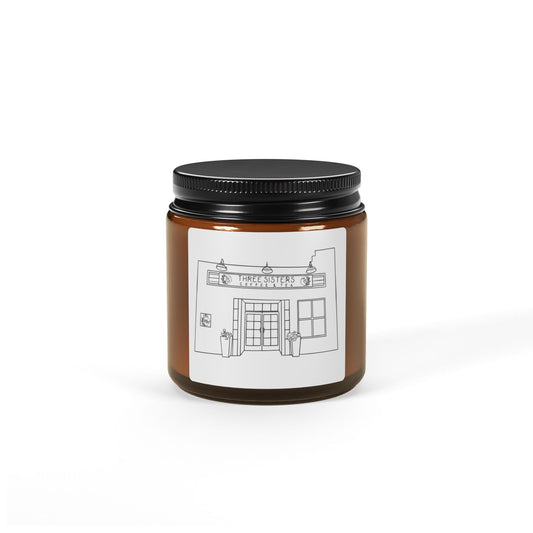 Cozy Home Scented Soy Candle, Relaxation Gift, Amber Jar Candle, Aromatherapy Decor, Unique Gifts for Her, Eco-Friendly Candle
