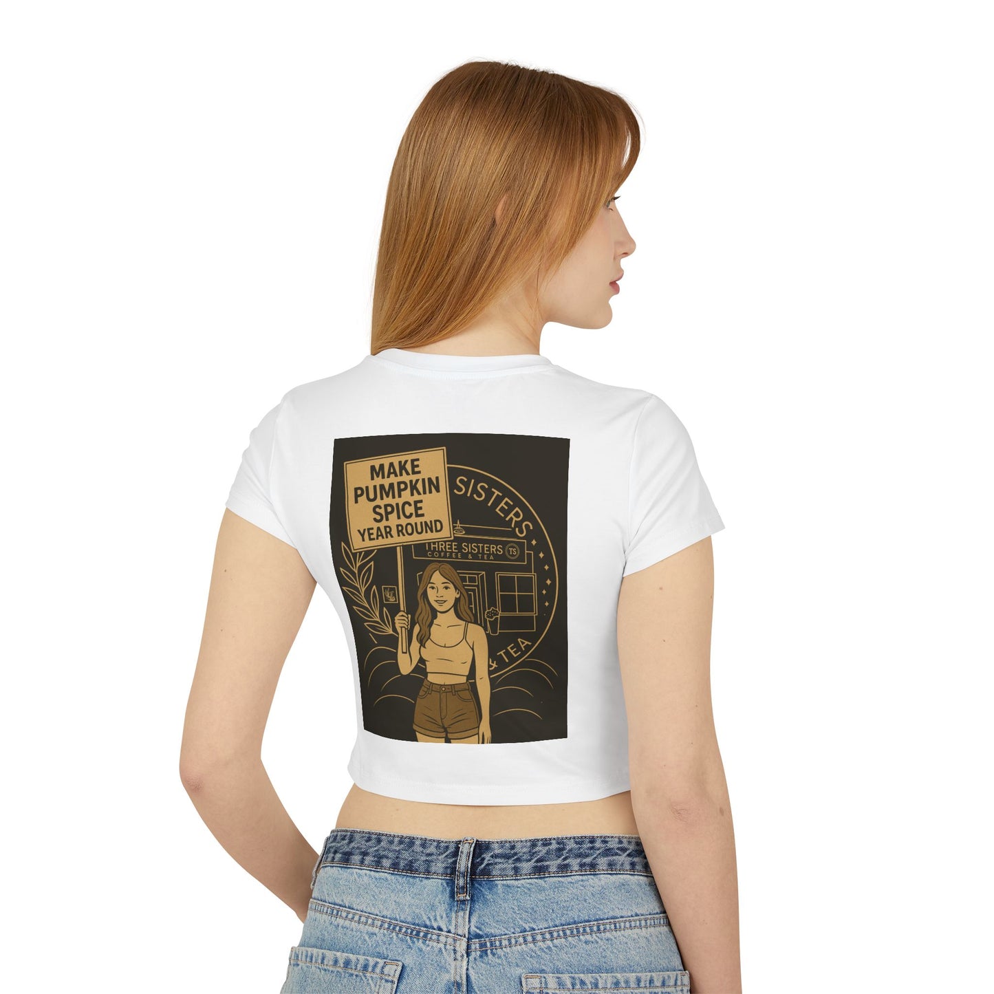 Pumpkin Spice Love Women's Baby Tee, Cute Graphic Top, Fall Fashion, Gift for Tea Lovers, Cozy Autumn Style
